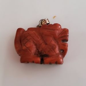 Red Jasper Dragon Pendant